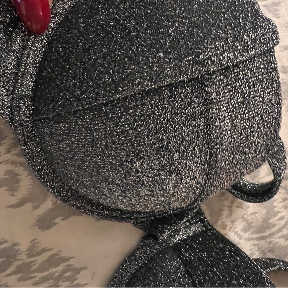 Victoria’s Secret PINK black bikini set with sparkles - Picture 3 of 9